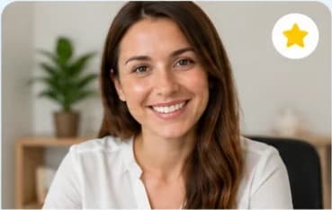 Sophia C., smiling at the camera in a bright room